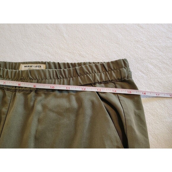 Marine Layer Small Women’s Allison Re-Spun Pant Olive Green Pull On Casual Comfy - Picture 7 of 8
